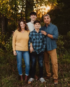 A family photo of dr. John Curties